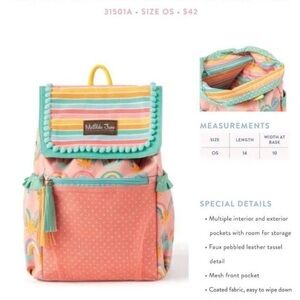 Matilda Jane Kids' Striped and Patterned Backpack